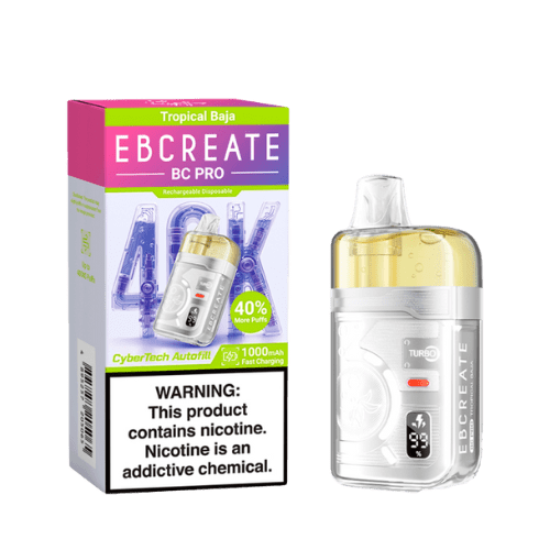EBCreate BC Pro 40k 5% Rechargeable Disposable EBCreate Disposables Tropical Baja / 40000+ / 5%(50mg)