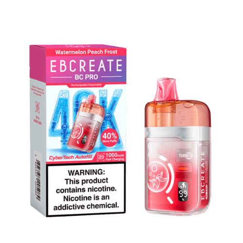 EBCreate BC Pro 40k 5% Rechargeable Disposable EBCreate Disposables Watermelon Peach Frost / 40000+ / 5%(50mg)