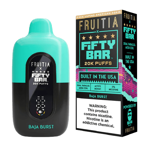 Fifty Bar by Mr. Beard 20000 5% Rechargeable Disposable Fifty Bar Disposables Baja Burst / 20000+ / 5% (50mg)