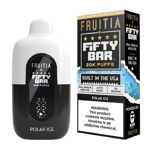Fifty Bar by Mr. Beard 20000 5% Rechargeable Disposable Fifty Bar Disposables Polar Ice / 20000+ / 5% (50mg)