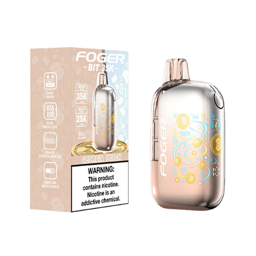 Foger Bit 35K 5% Rechargeable Disposable Foger Disposables Georgia Peach / 35000+ / 5% (50mg)
