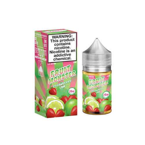 Fruit Monster Salts 30mL Monster Labs Nic Salt Juice Strawberry Lime Fruit Monster Salts / 24mg / 30mL