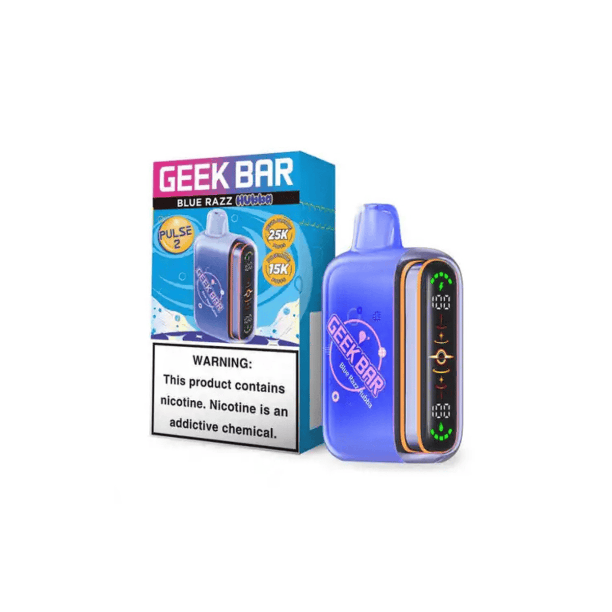 Geek Bar Pulse 2 25000 5% Disposables Geek Bar Blue Razz Hubba 25000+ / 5%(50mg)