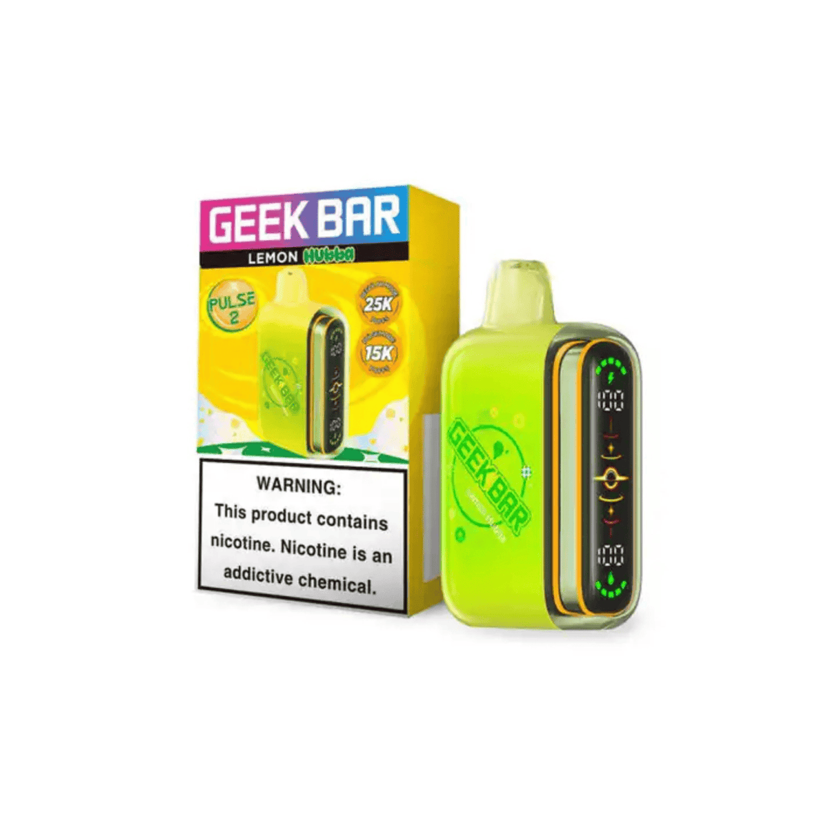Geek Bar Pulse 2 25000 5% Disposables Geek Bar Lemon Hubba 25000+ / 5%(50mg)