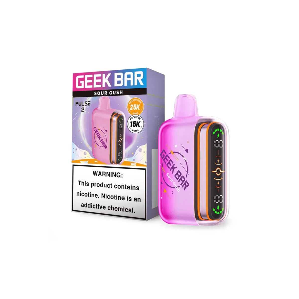 Geek Bar Pulse 2 25000 5% Disposables Geek Bar Sour Gush 25000+ / 5%(50mg)