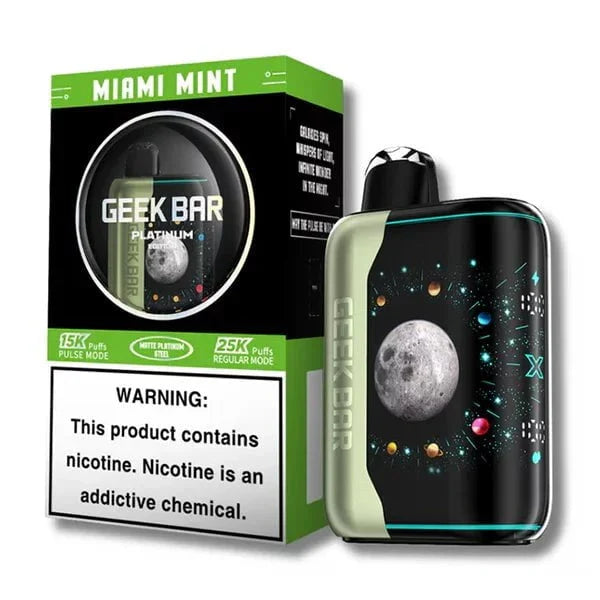 Geek Bar Pulse X 25000 5% Geek Bar Disposables Miami Mint (Platinum Edition) / 5% (50mg) / 25000+