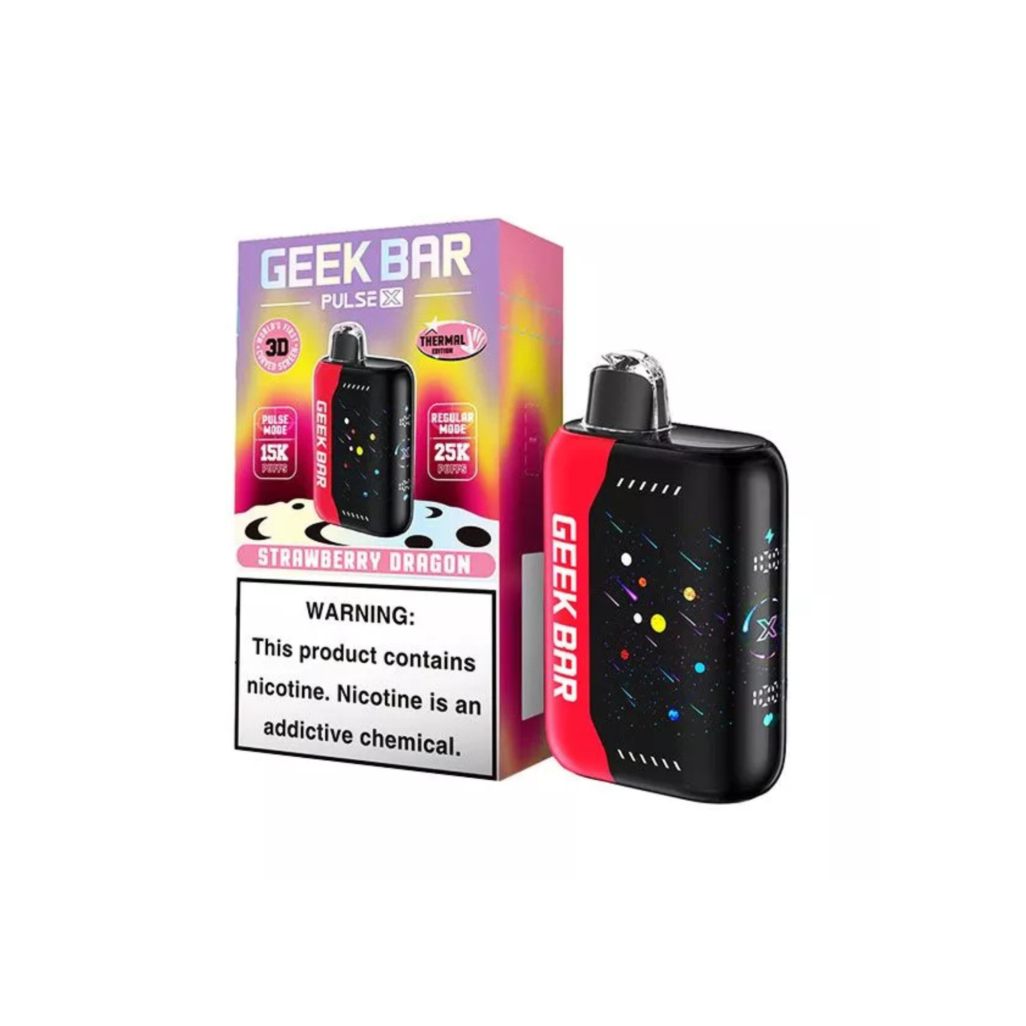 Geek Bar Pulse X 25000 5% Geek Bar Disposables Strawberry Dragon/ 5% (50mg) / 25000+