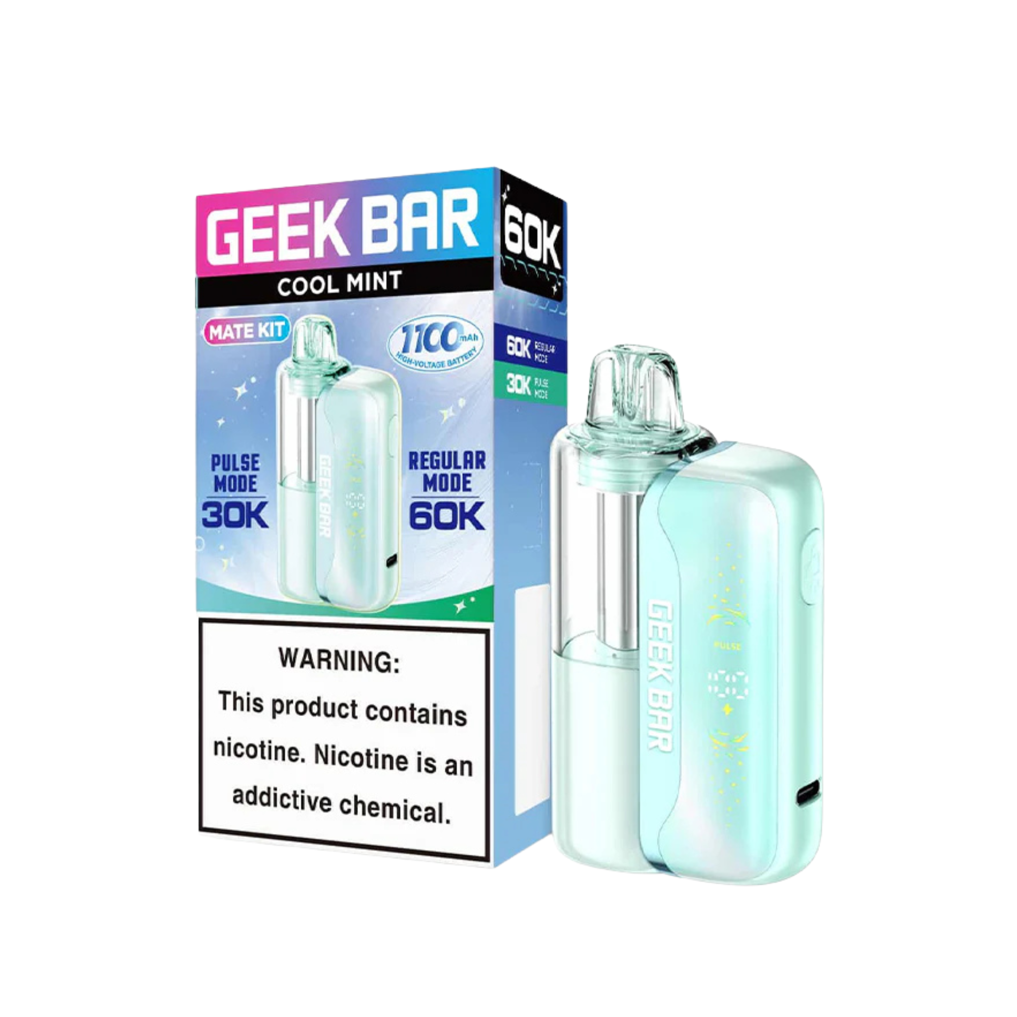 GeekBar Mate Kit | Cool Mint | 60000+ | 5% (50mg)