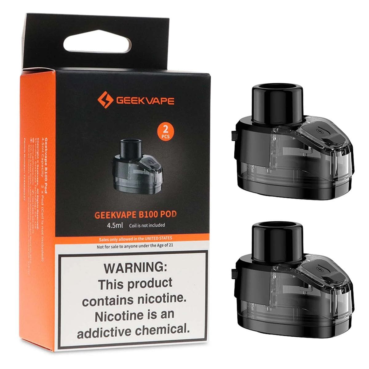 Geekvape B100 Pod GeekVape Pods 4.5mL 2 pcs (Coil not Included)