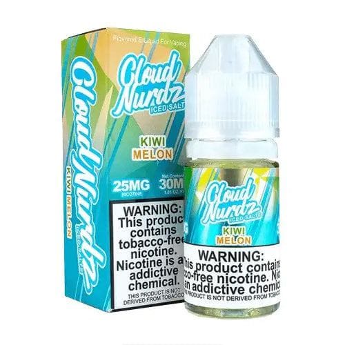 Cloud Nurdz Iced Salt 30mL Cloud Nurdz Nicotine Salt Juice Iced Kiwi Melon / 25mg