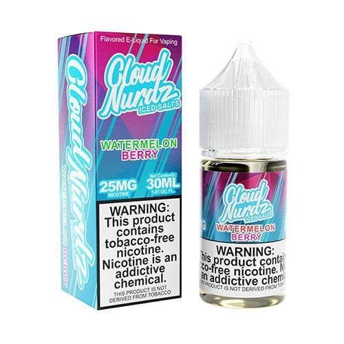 Cloud Nurdz Iced Salt 30mL Cloud Nurdz Nicotine Salt Juice Iced Watermelon Berry / 25mg
