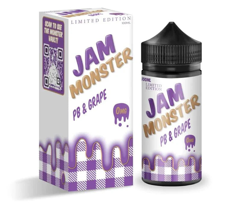 Jam Monster 100mL Monster Labs E-Juice PB & Grape Jam Monster / 3mg / 100mL