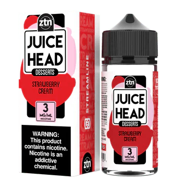 Juice Head 100mL juice head E-Juice Strawberry Cream / 3mg / 100mL
