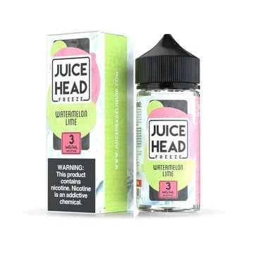 Juice Head Freeze 100mL Juice Head E-Juice Watermelon Lime Freeze / 3mg / 100mL