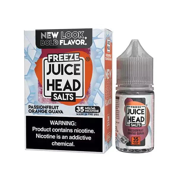 Juice Head Freeze Salt 30mL Juice Head Nic Salt Juice Passionfruit Orange Guava Freeze / 35mg / 30mL