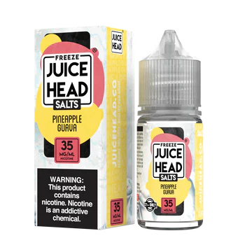Juice Head Freeze Salt 30mL Juice Head Nic Salt Juice Pineapple Guava Freeze / 30mL  25mg, 35mg, & 50mg