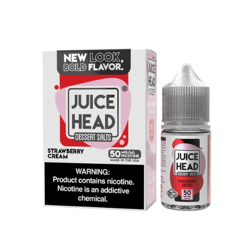 Juice Head Salt Nicotine Liquids/ 30ml/ Strawberry Cream 35mg 50mg