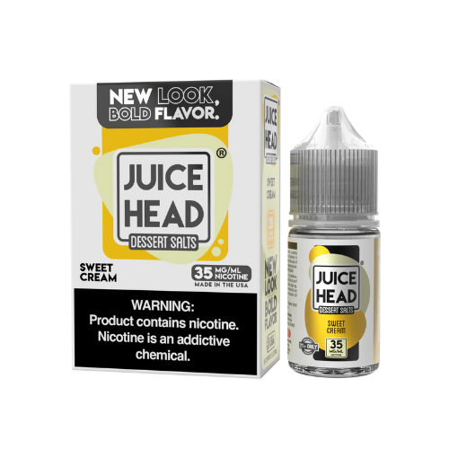 Juice Head Salt Nicotine Liquid/ 30ml/ Sweet Cream/ 35mg/ 50mg