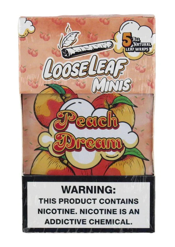 Loose Leaf Mini All Natural Wraps Loose Leaf Smoking Accessories Loose Leaf Mini All Natural Wraps Peach Dream