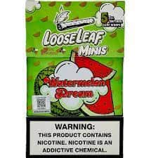 Loose Leaf Mini All Natural Wraps Loose Leaf Smoking Accessories Loose Leaf Minis Watermelon Dream Flavor