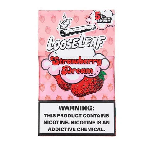 Loose Leaf All Natural Wraps Loose Leaf Smoking Accessories Strawberry Dream