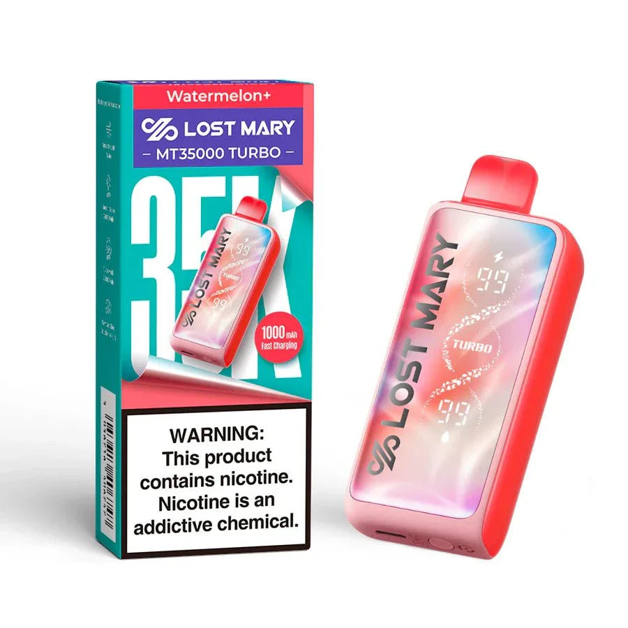 Lost Mary MT35000 Turbo 5% Rechargeable Disposable Lost Mary Disposables Watermelon+ / 35000+ / 5% (50mg)