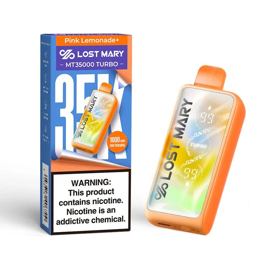 Lost Mary MT35000 Turbo 5% Rechargeable Disposable Lost Mary Disposables Pink Lemonade+ / 35000+ / 5% (50mg)
