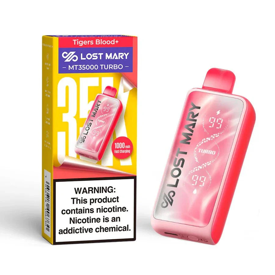 Lost Mary MT35000 Turbo 5% Rechargeable Disposable Lost Mary Disposables Tigers Blood+ / 35000+ / 5% (50mg)