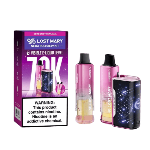 Lost Mary Nera Full View Kit 70K 5% Rechargeable Disposable Lost Mary Disposables Dragon Strawnana / 70000+ / 5% (50mg)