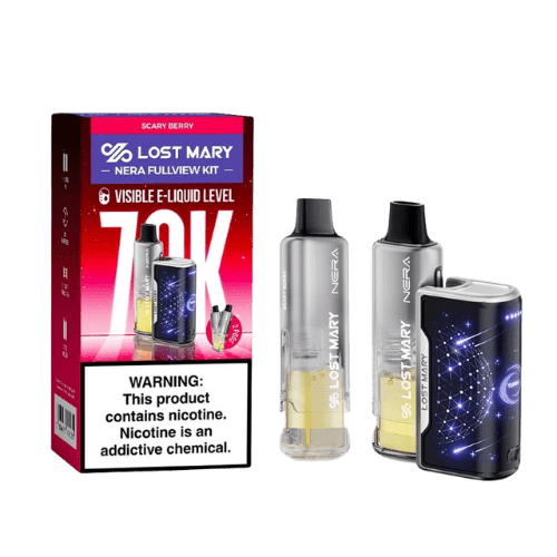Lost Mary Nera Full View Kit 70K 5% Rechargeable Disposable Lost Mary Disposables Scary Berry / 70000+ / 5% (50mg)