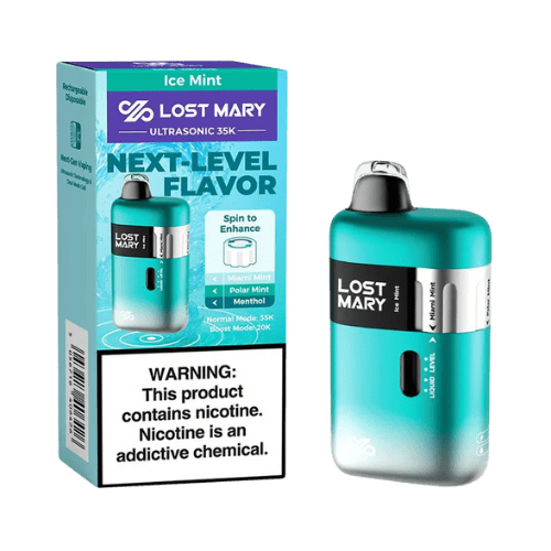 Lost Mary Ultrasonic 35K 5% Rechargeable Disposable Lost Mary Disposables Ice Mint / 35000+ / 5% (50mg)