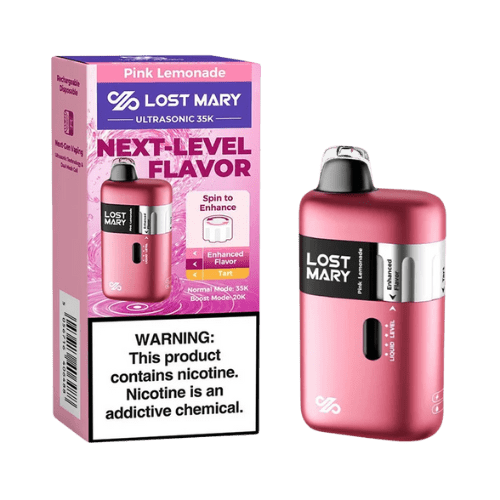 Lost Mary Ultrasonic 35K 5% Rechargeable Disposable Lost Mary Disposables Pink Lemonade / 35000+ / 5% (50mg)