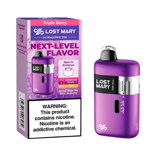 Lost Mary Ultrasonic 35K 5% Rechargeable Disposable Lost Mary Disposables Triple Berry / 35000+ / 5% (50mg)