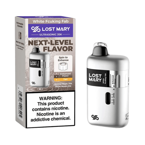 Lost Mary Ultrasonic 35K 5% Rechargeable Disposable Lost Mary Disposables White Fcuking Fab / 35000+ / 5% (50mg)