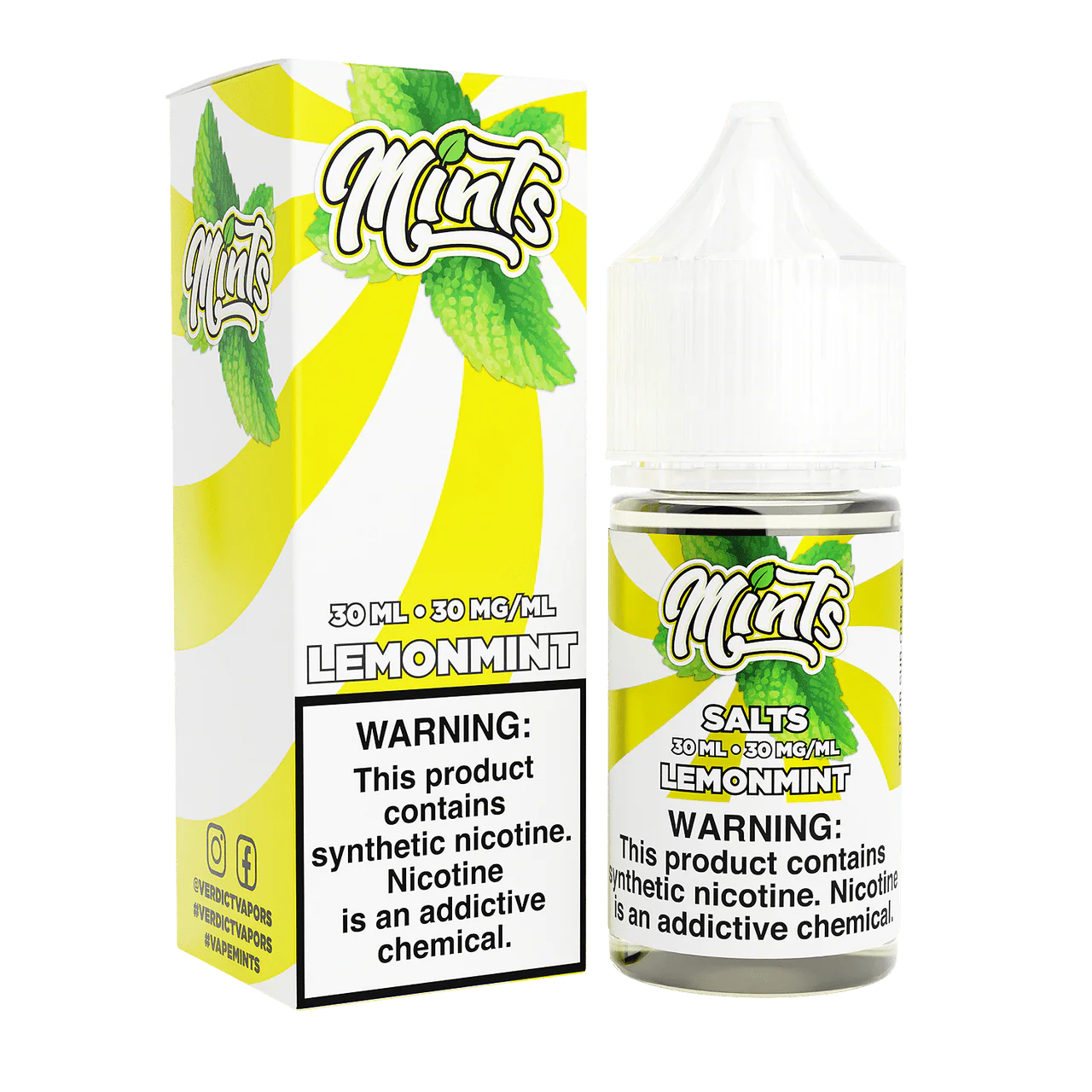 Mints Salt Series 30ML Mints Salt Series Nicotine Salt Premiums Lemonmint / 30mg