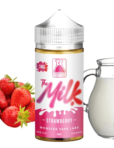 Monster Vapes The Milk 100mL Monster Labs E-Juice Strawberry / 3mg / 100mL