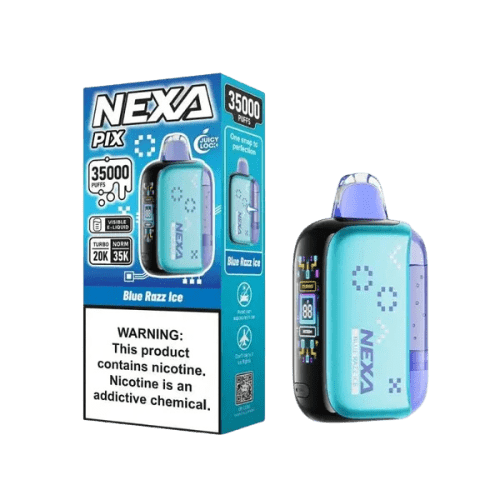 Nexa Pix 35K 5% Rechargeable Disposable Nexa Disposables Blue Razz Ice / 35000+ / 5% (50mg)