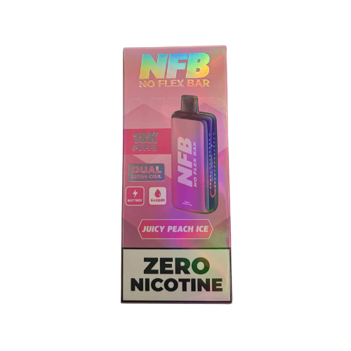 NFB No Flex Bar 18K 0% NFB Disposable Juicy Peach Ice / 18000+ / 0%(Nicotine Free)