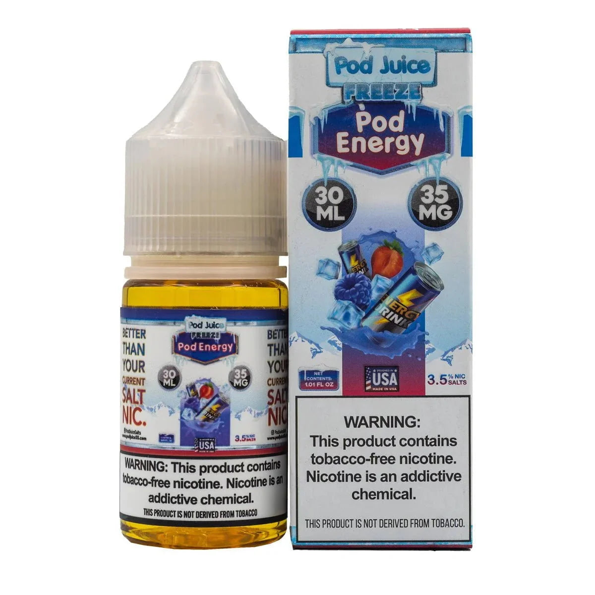 Pod Juice Freeze Salts Pod Juice Nic Salts Pod Energy / 35mg