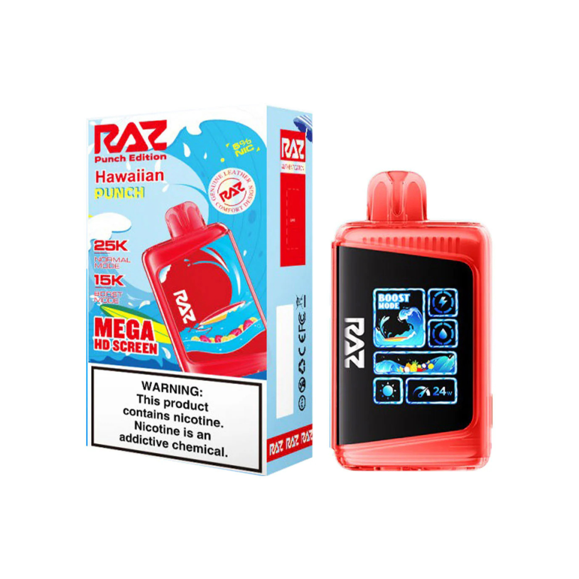 Raz DC25000 Disposable Vape | 25000+ | Hawaiian Punch | 5%(50mg)