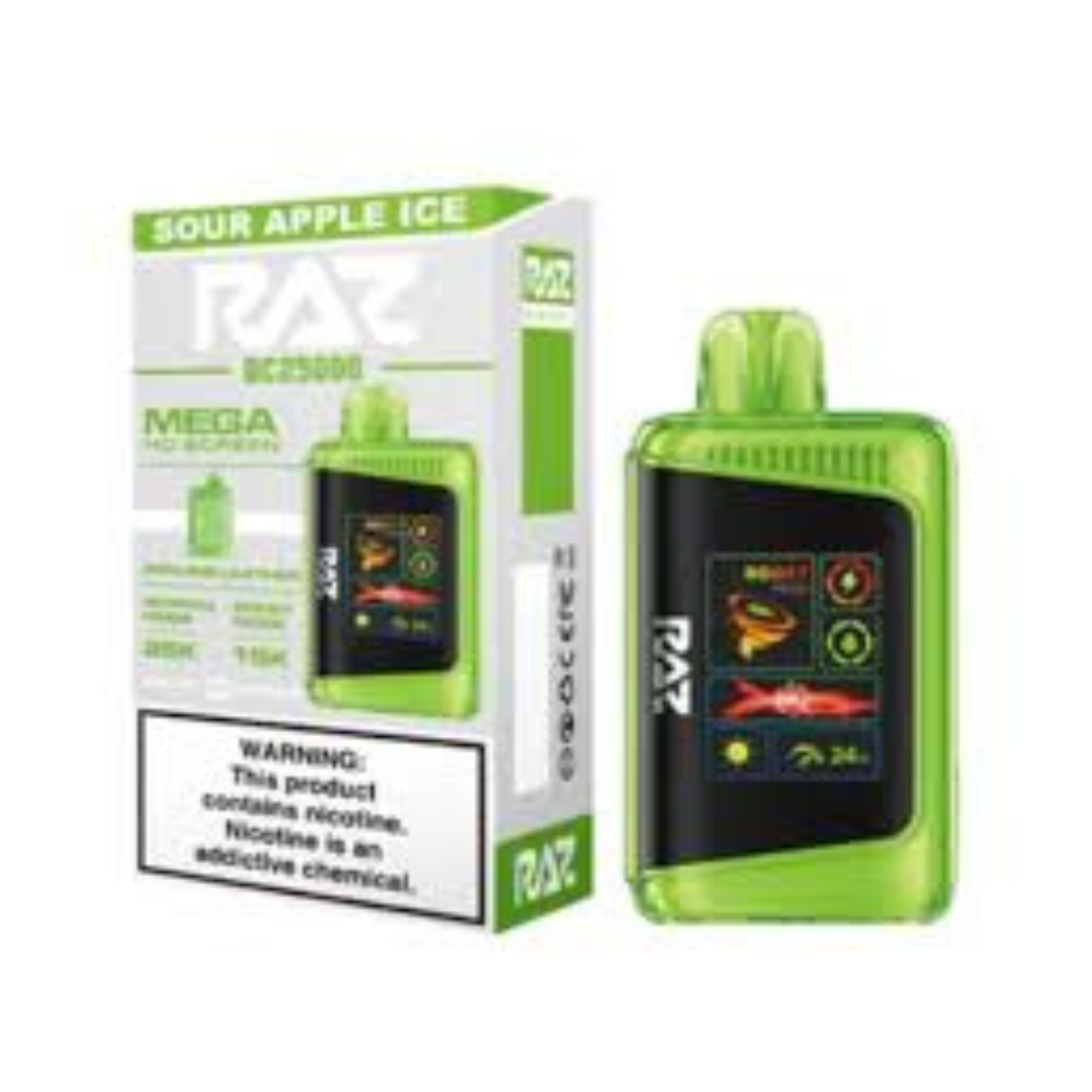 Raz DC25000 Disposable Vape | 25000+ | Sour Apple Ice | 5%(50mg)