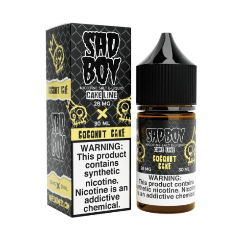 Sadboy Premium Nicotine Salt Liquids/ Coconut Cake/ 30ml/ 28mg/ 48mg