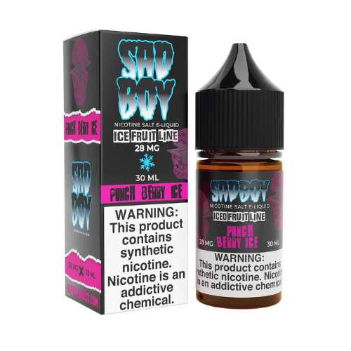 Sadboy Premium Salt Nicotine Liquids/ Punch Berry Ice/ 30ml/ 28mg/ 48mg