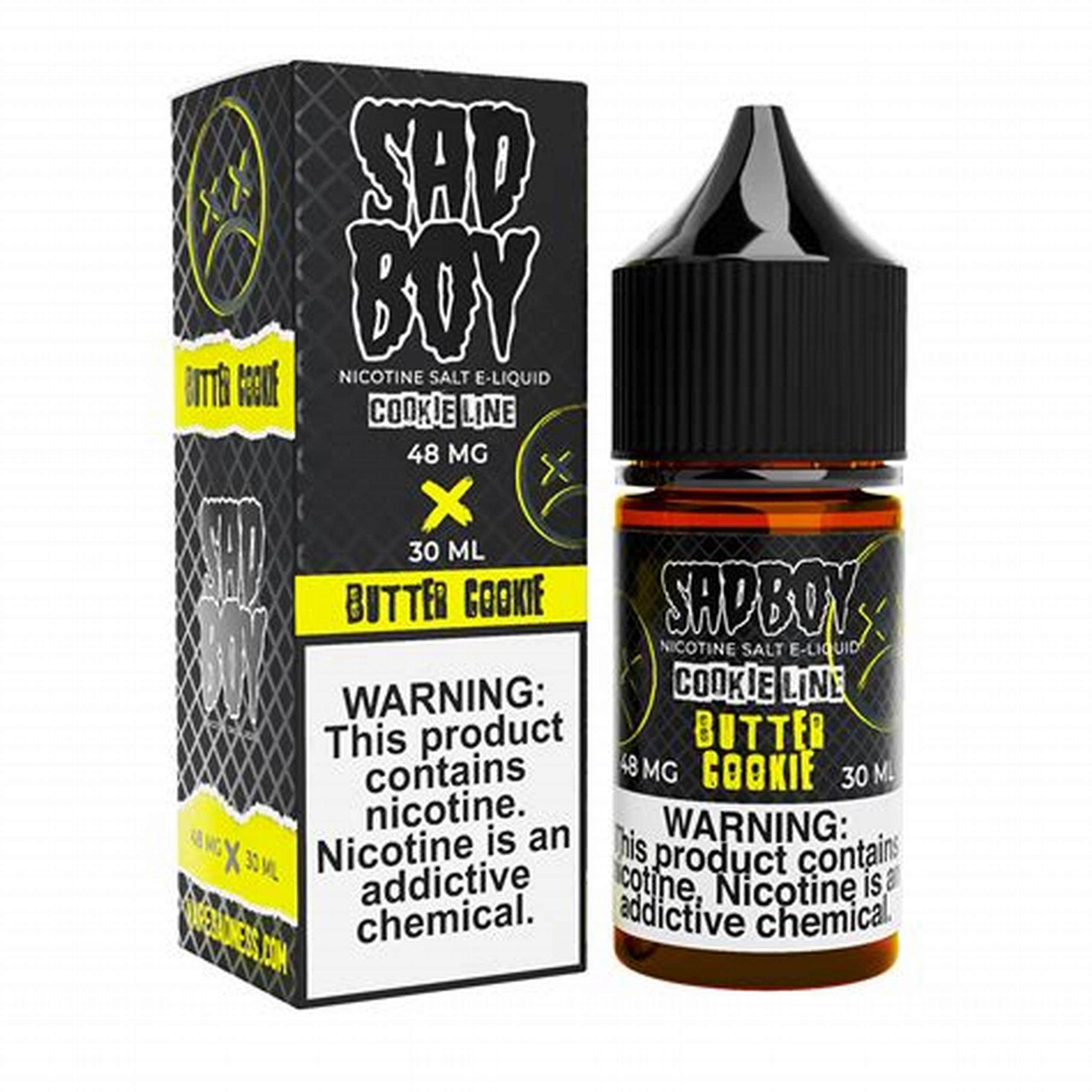 SadBoy Salt 30mL SadBoy e-Liquids Nic Salts Butter Cookie 48mg