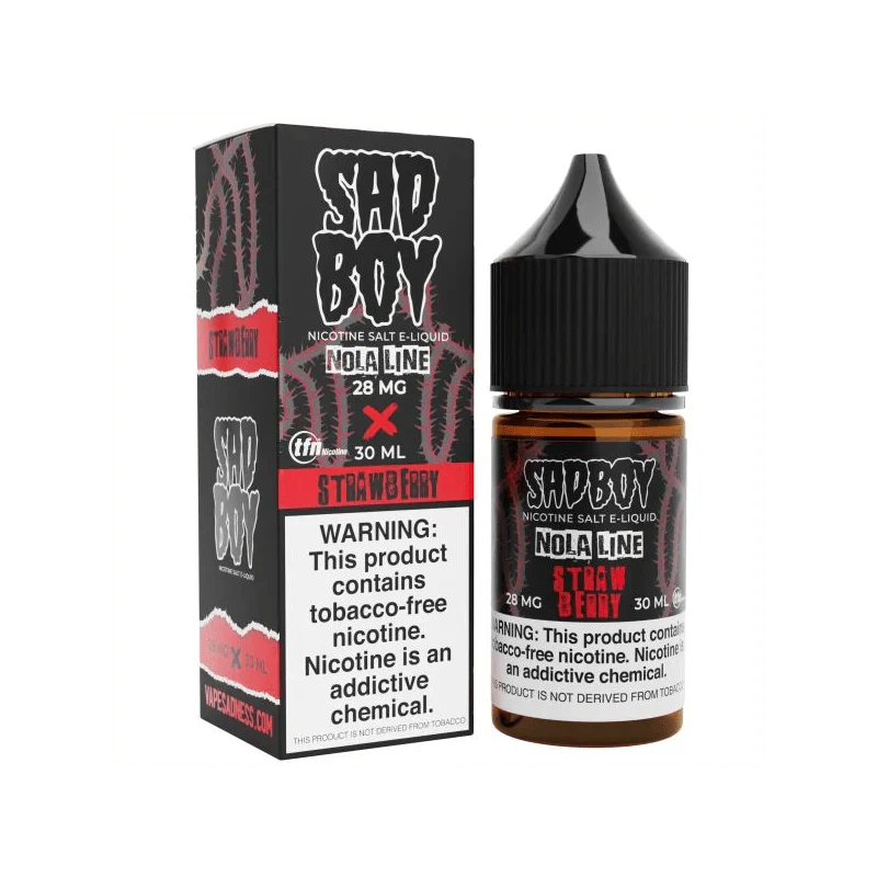 SadBoy Salt 30mL SadBoy e-Liquids Nic Salts Nola Strawberry / 28mg / 30mL
