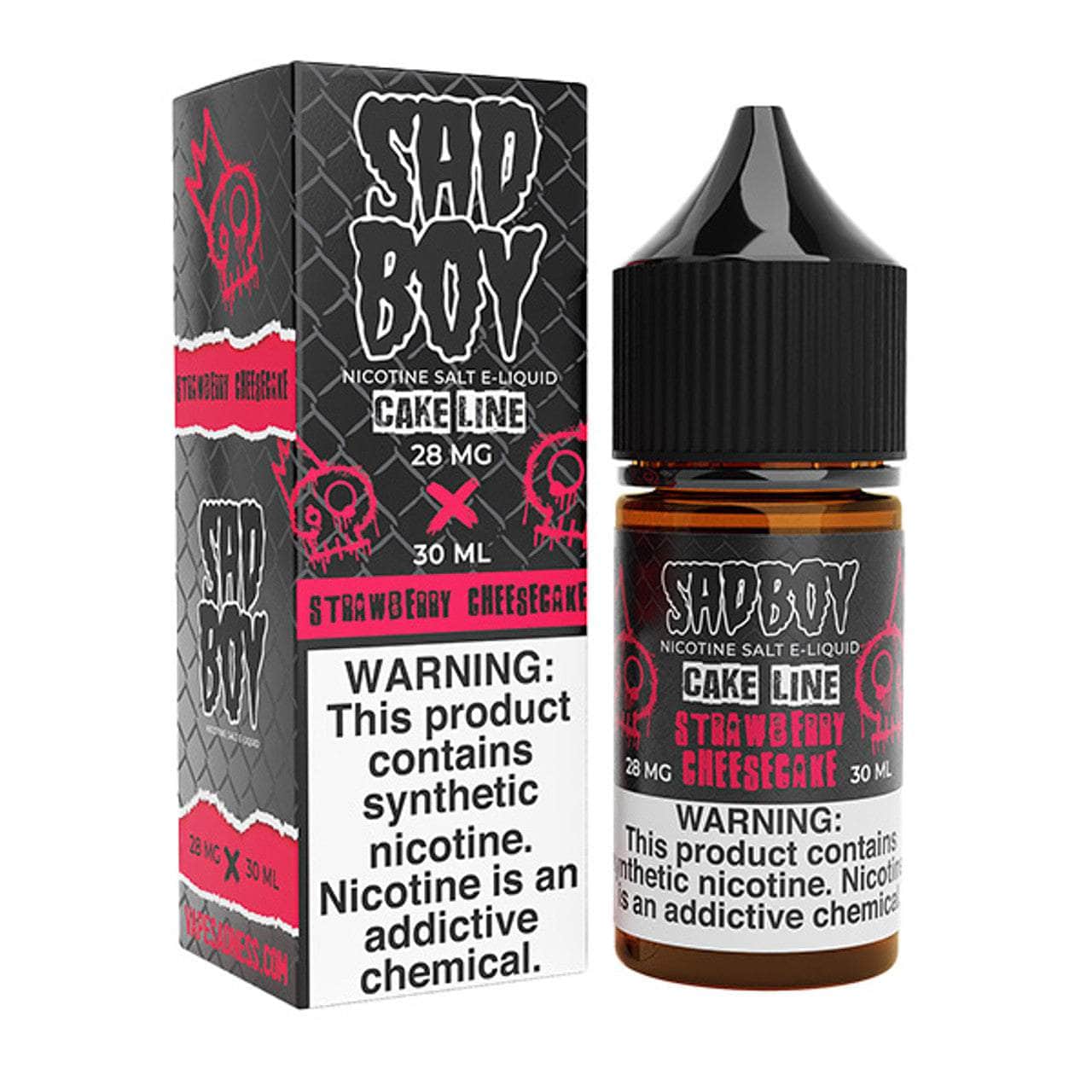 SadBoy Salt 30mL SadBoy e-Liquids Nic Salts Strawberry Cheesecake / 28mg / 30mL