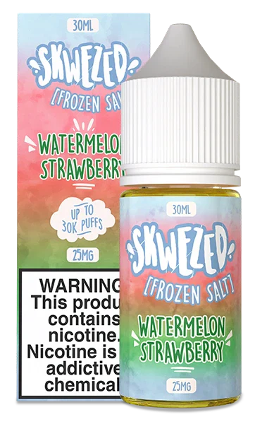 Skwezed Iced Nic Salts 30mL Skwezed Nic Salt Juice Watermelon Strawberry Ice Skwezed / 25mg & 50mg
