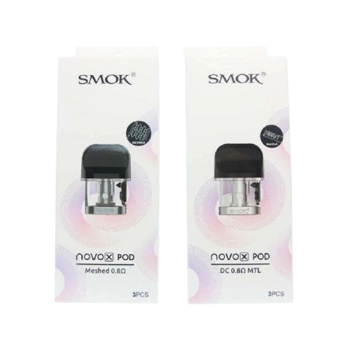 Smok Novo X Pods Smok Novo X Replacement Pods 2mL Meshed 0.8 Ohm DC 0.8 Ohm