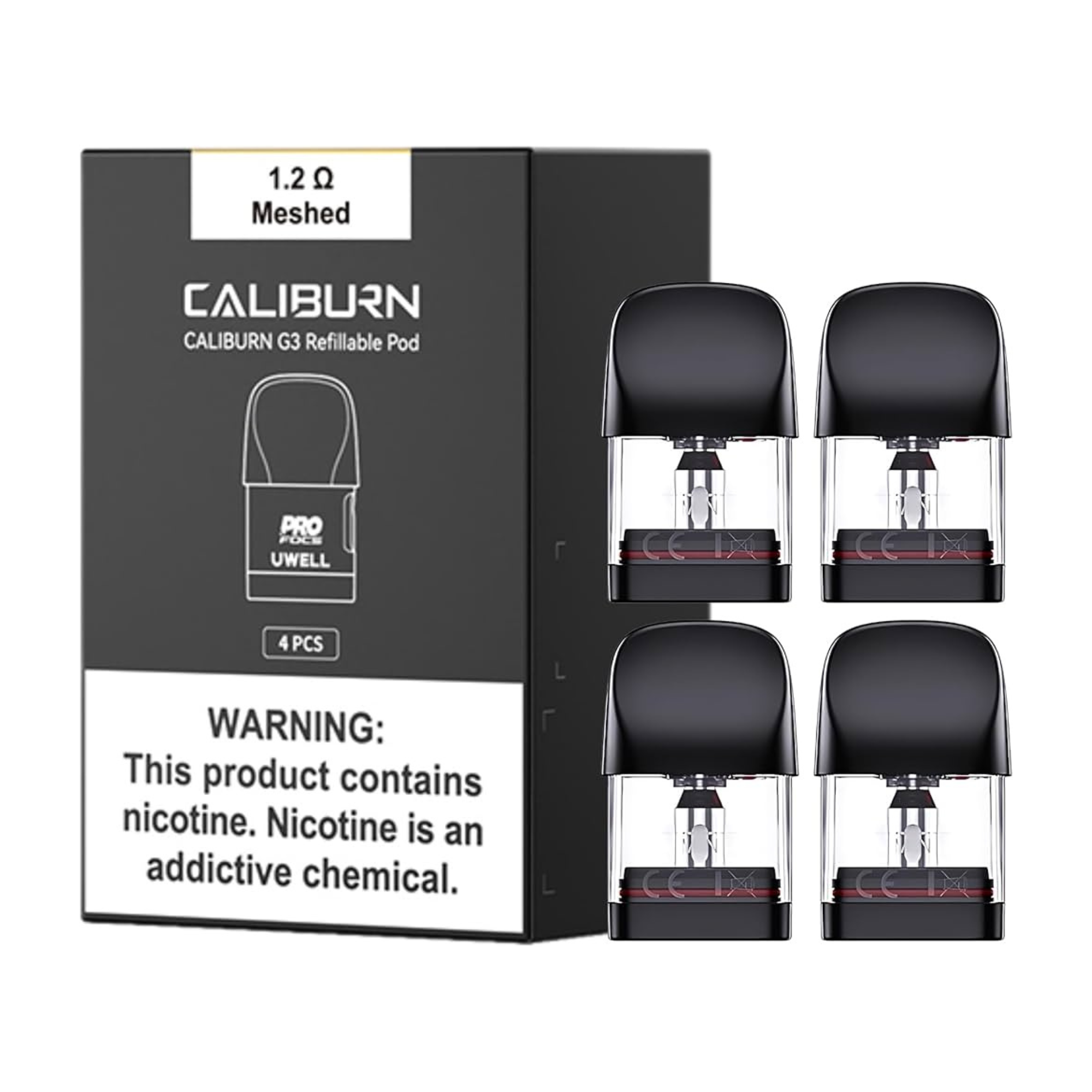 Uwell Caliburn G3 Pods | 4 Pack | 1.2ohm