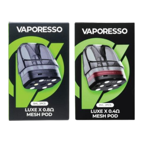 Vaporesso Luxe X Pods Vaporesso Luxe X Replacement Pods Mesh 0.8 Ohms Mesh 0.4 Ohms
